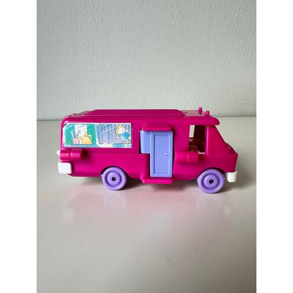Vintage Polly Pocket 1994 Bluebird Pink RV Camper Van Home On the Go - Picture 5 of 9